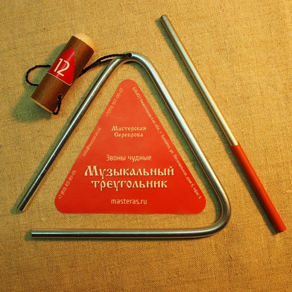 Деревянный треугольник D6мм дл.12см зч-тр-612