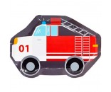 Тарелка фигур Пожарная Машина 25см 6шт 1502-4671