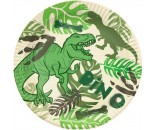 Тарелки бумажные Динозавры 18см 6шт 6078768