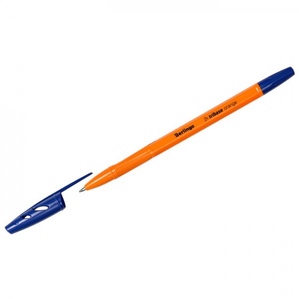 Ручка шарик синий 0,7мм Tribase Orange СВр_70910 Berlingo