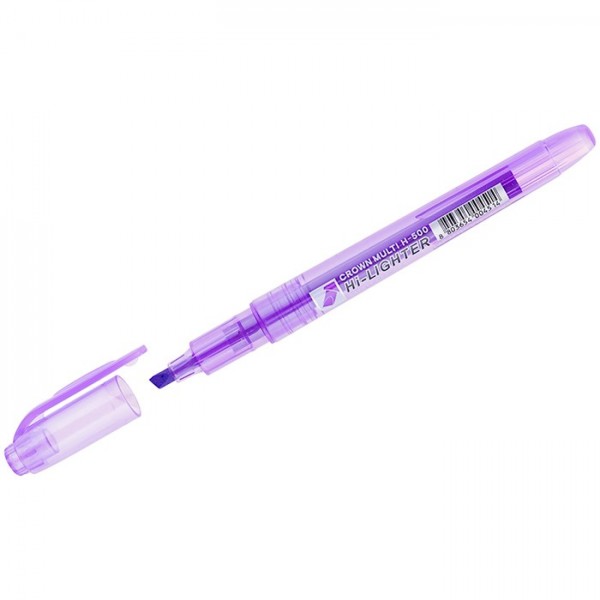 Текстовыделитель Crown Multi Hi-Lighter фиолетовый, 1-4мм H-500