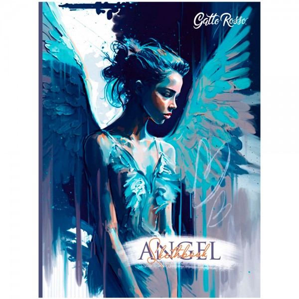 Скетчбук 467-0-159-07992-7 Gatto Rosso. Angel Sketchbook. Angel in Blue