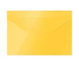Папка-конверт на кнопке OfficeSpace  А4, 120мкм, желтая 281217
