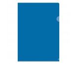 Папка-уголок OfficeSpace, А4, 100мкм, прозрачная синяя 254337