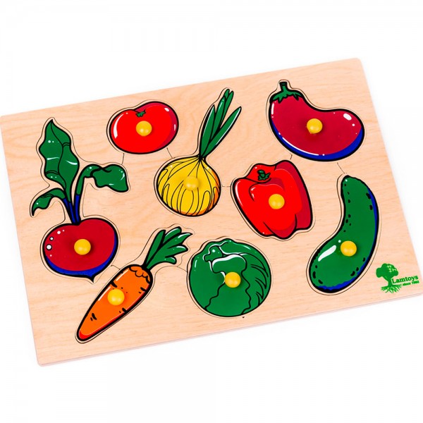 Деревянная Овощи рамка-вкладыш 1487